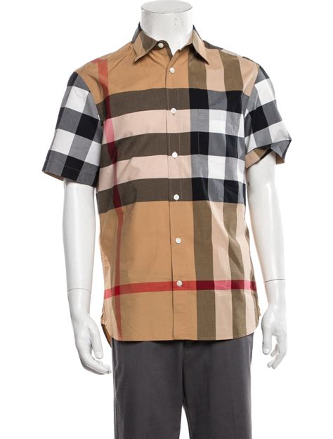 Burberry Nova Check Pattern Short Sleeve Shirt 